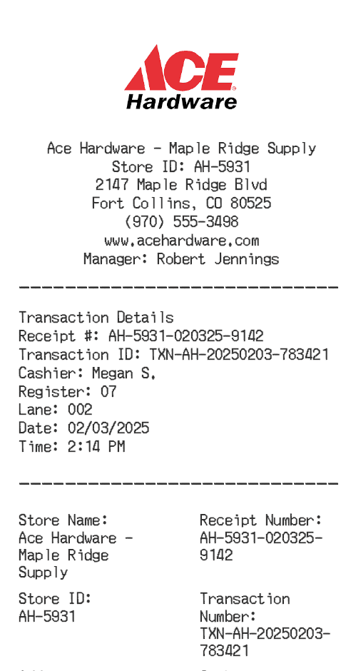 Receipt Image