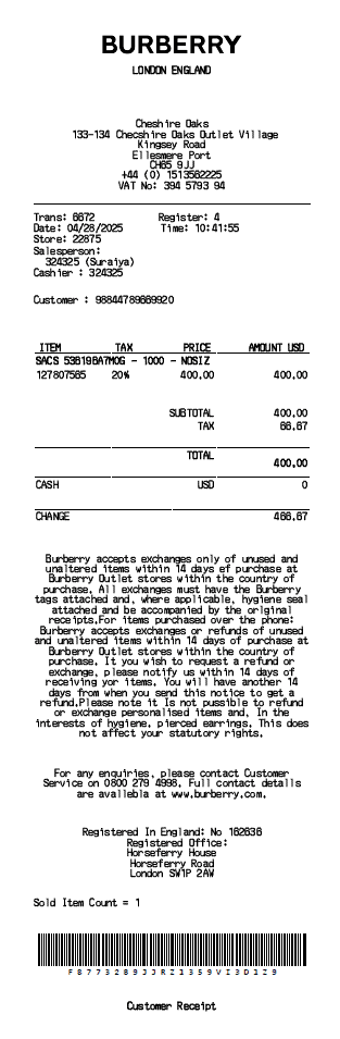 Receipt Image