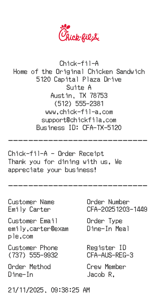 Receipt Image