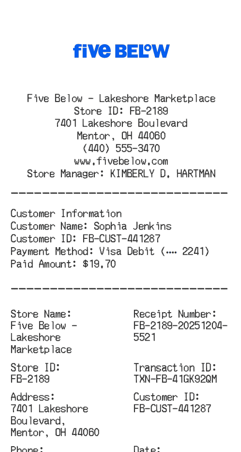 Receipt Image