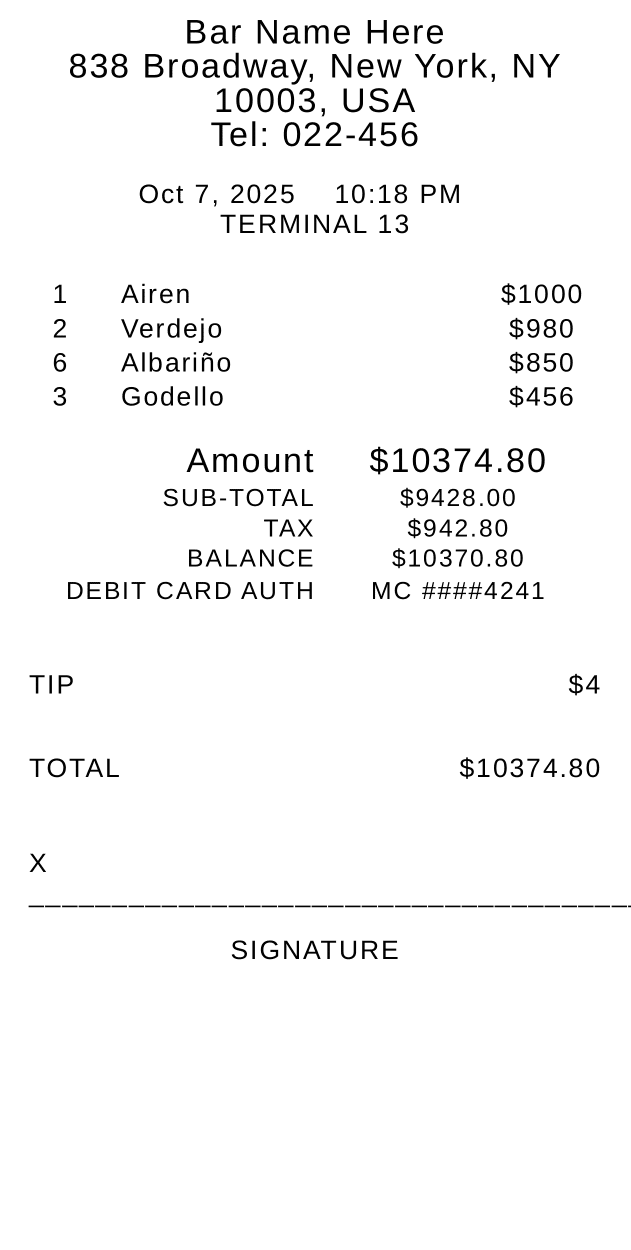 Receipt Image