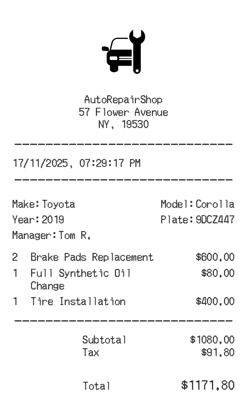 Receipt Image