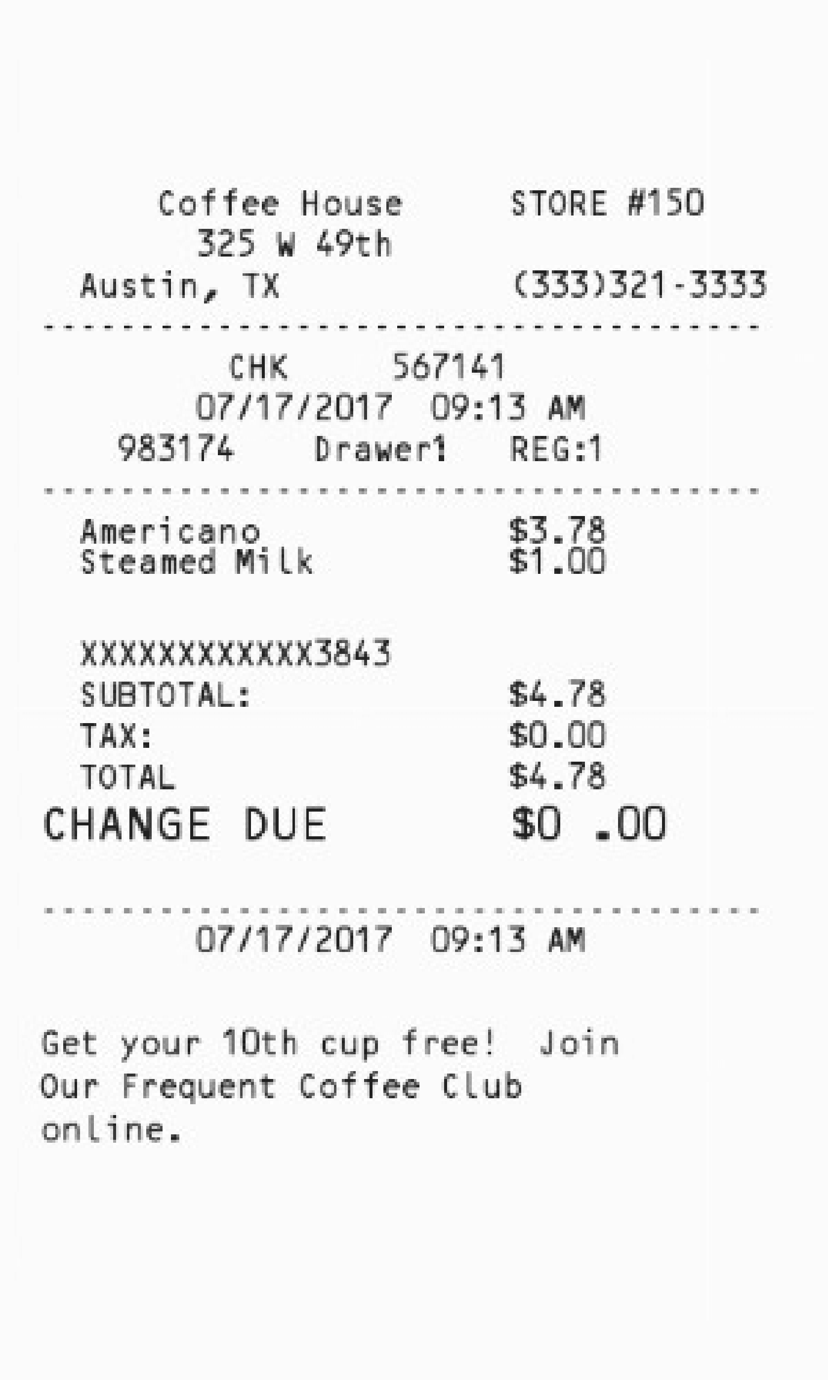Receipt Image