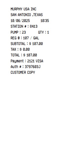 Gas Fuel Receipt 1 Logo