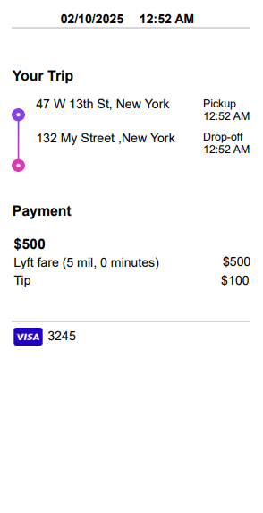 Lyft Receipt Logo