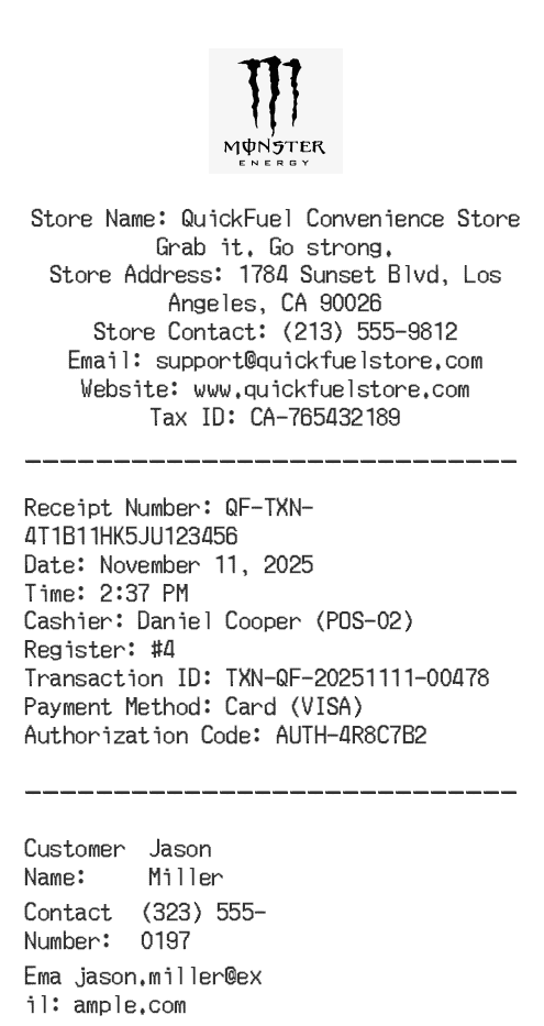 Receipt Image