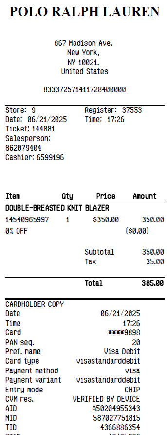 Receipt Image