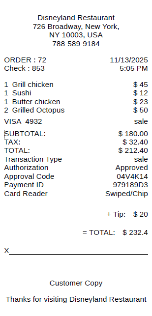 Receipt Image