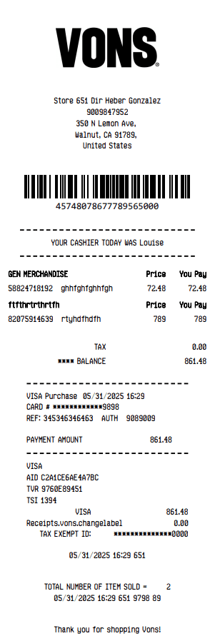 Receipt Image